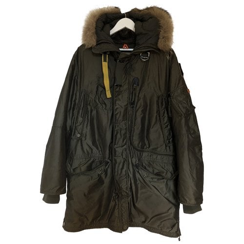 Pre-owned Parajumpers Cloth Parka In Green