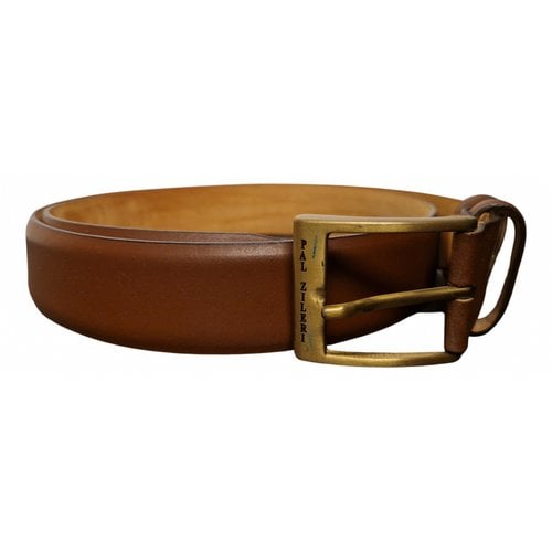 Pre-owned Pal Zileri Leather Belt In Brown