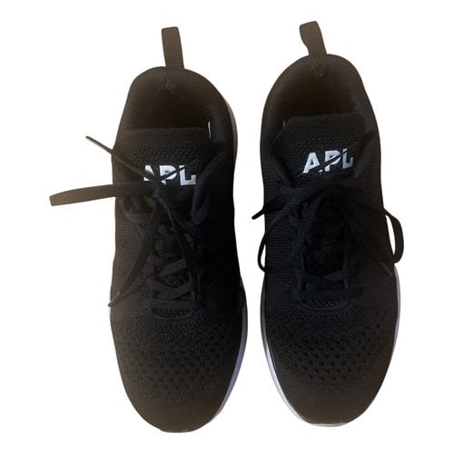Pre-owned Apl Athletic Propulsion Labs Cloth Trainers In Black
