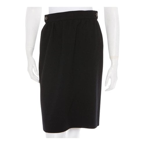 Pre-owned Chloé Wool Mini Skirt In Black