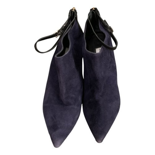 Pre-owned Jimmy Choo Ankle Boots In Blue