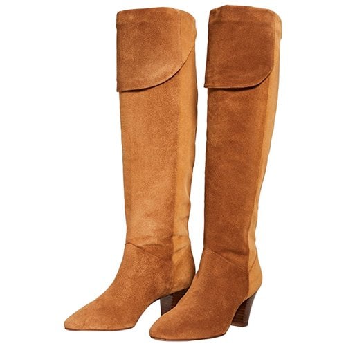 Pre-owned Ba&sh Wellington Boots In Camel