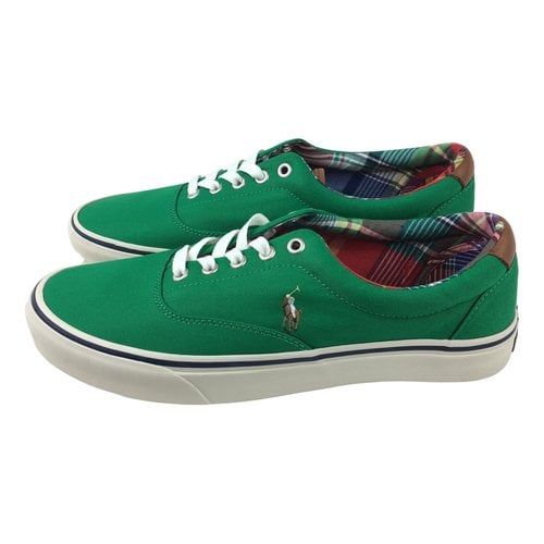 Pre-owned Polo Ralph Lauren Cloth Trainers In Green