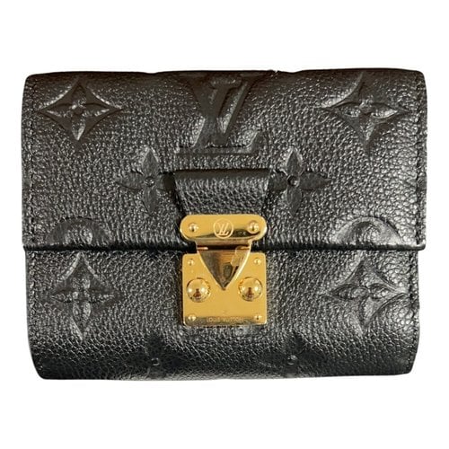 Pre-owned Louis Vuitton Leather Purse In Black