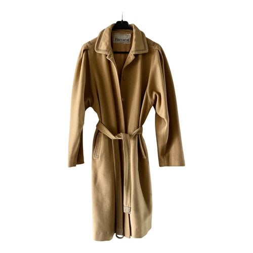 Pre-owned Baccarat Cashmere Coat In Beige