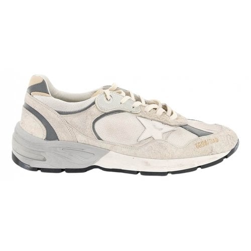 Pre-owned Golden Goose Dad-star Low Trainers In White