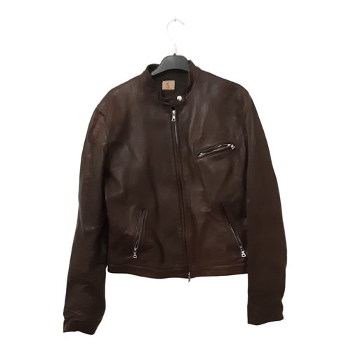 Pre-owned Loren Stewart Leather Jacket In Brown