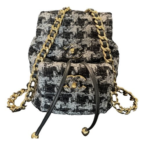 Pre-owned Chanel Duma Tweed Backpack In Multicolour