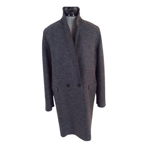 Pre-owned Harris Wharf London Wool Coat In Grey