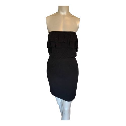 Pre-owned Saks Fifth Avenue Mini Dress In Black