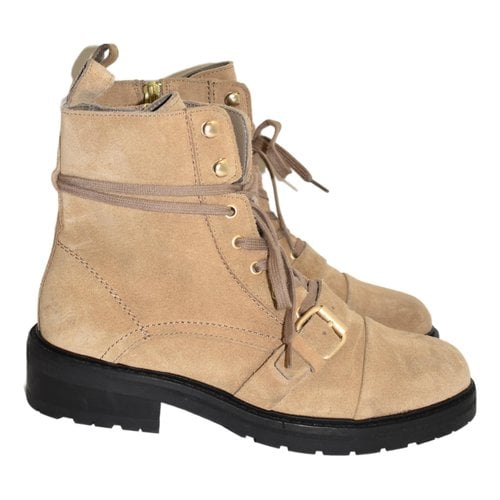 Pre-owned Allsaints Ankle Boots In Camel