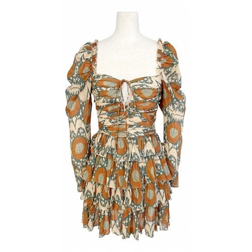 Pre-owned Ulla Johnson Silk Mini Dress In Multicolour