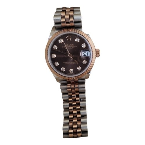 Pre-owned Rolex Datejust 31mm Watch In Brown