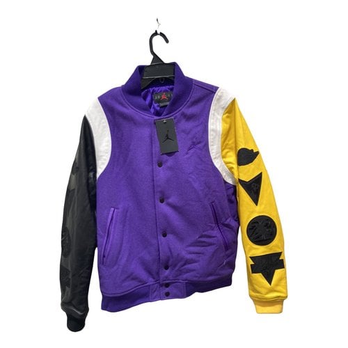 Pre-owned Jordan Leather Jacket In Purple