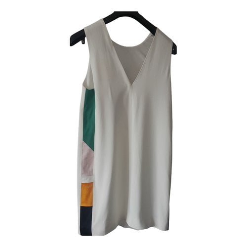 Pre-owned Msgm Mid-length Dress In White