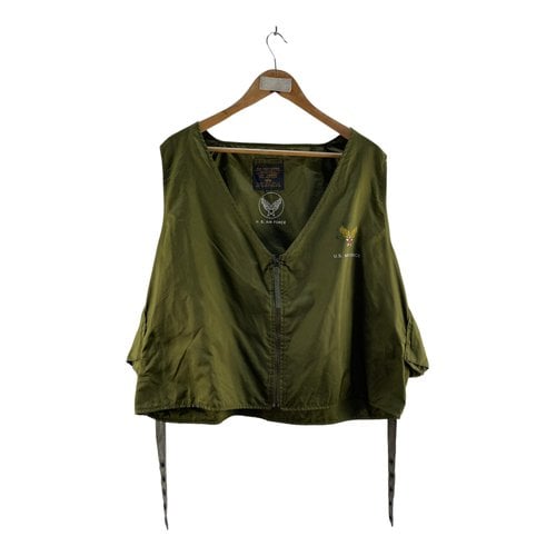 Pre-owned Alpha Industries Vest In Green