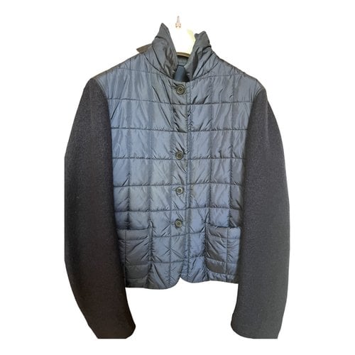 Pre-owned Aspesi Wool Short Vest In Blue