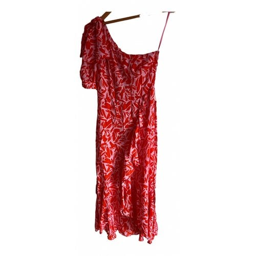 Pre-owned Veronica Beard Silk Maxi Dress In Red