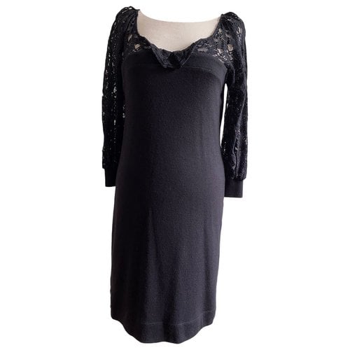 Pre-owned See By Chloé Wool Mid-length Dress In Black
