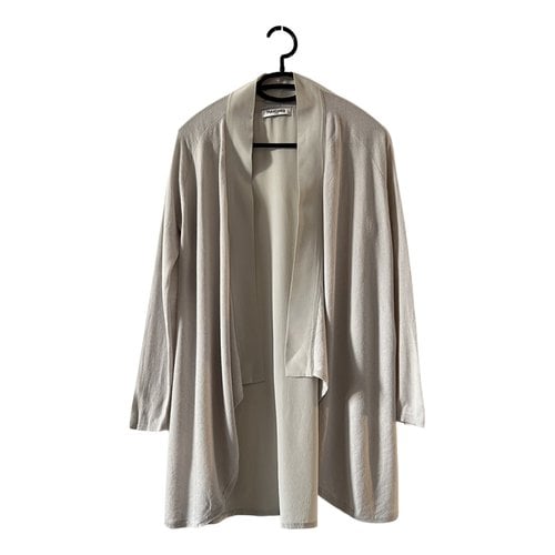 Pre-owned Max & Moi Wool Cardigan In Beige