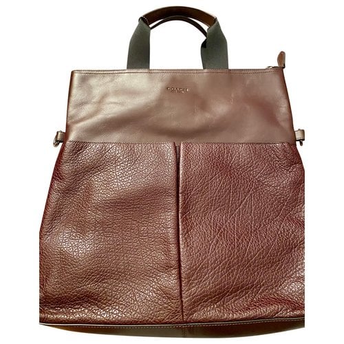 Pre-owned Coach Leather Bag In Brown