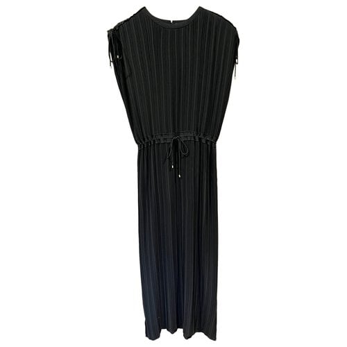 Pre-owned Theory Maxi Dress In Black