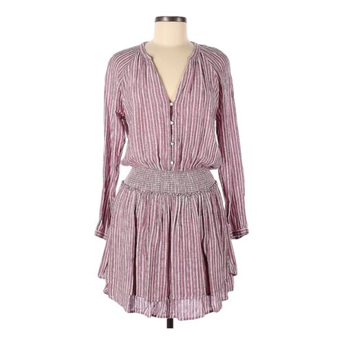 Pre-owned Rails Linen Mini Dress In Pink