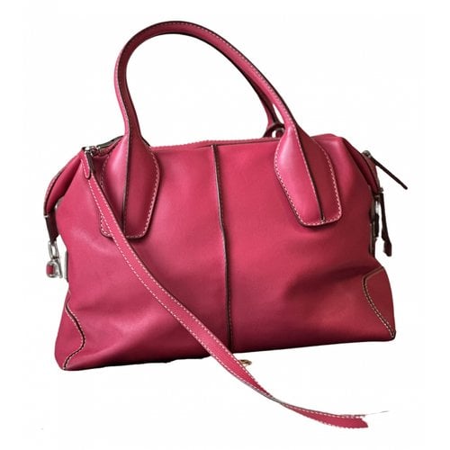 Pre-owned Tod's D Bag Leather Handbag In Pink