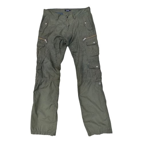 Pre-owned Burberry Trousers In Green