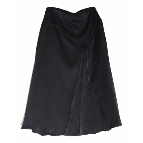 Pre-owned Philosophy Di Alberta Ferretti Silk Mid-length Skirt In Black