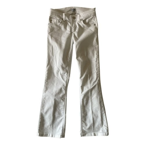 Pre-owned Liujo Straight Jeans In White