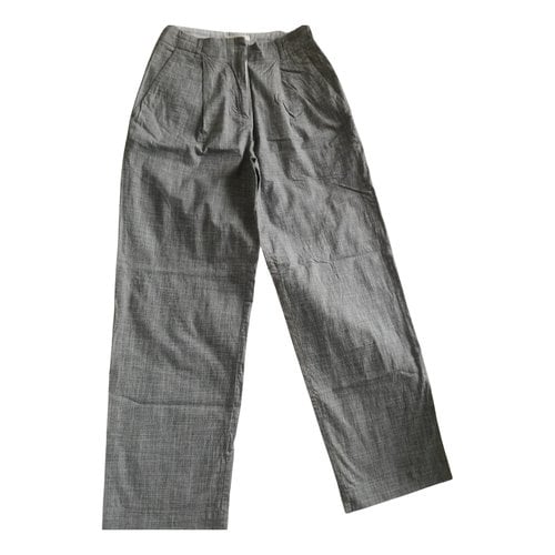 Pre-owned Sessun Straight Pants In Grey