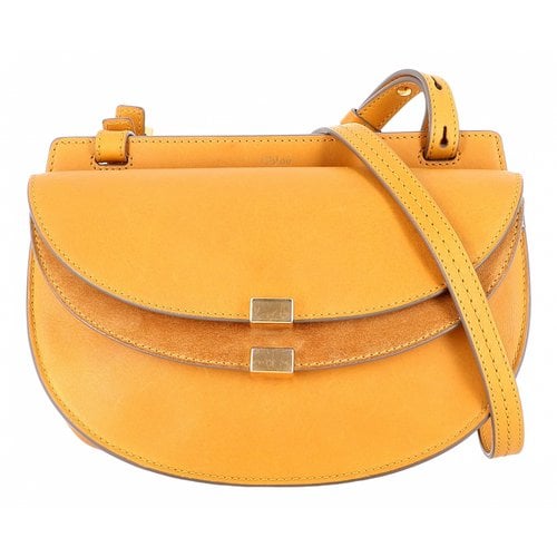Pre-owned Chloé Leather Handbag In Yellow