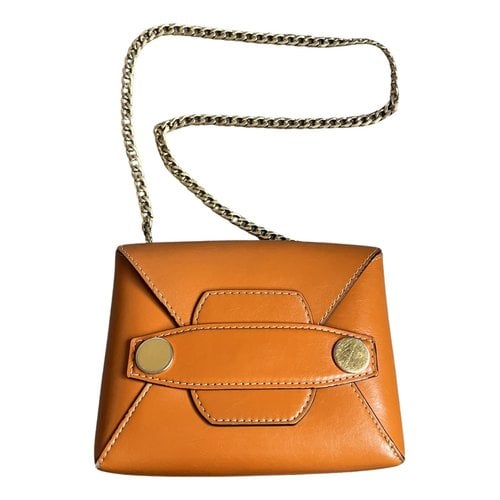 Pre-owned Stella Mccartney Stella Popper Vegan Leather Handbag In Orange