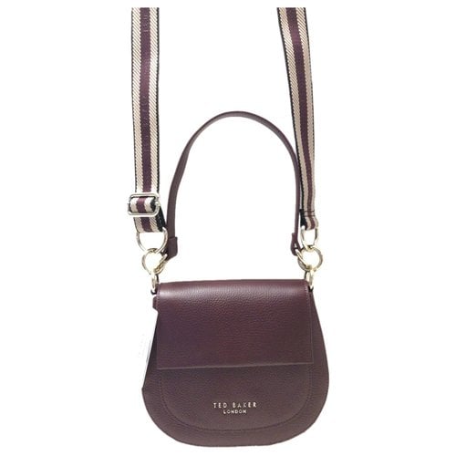 Pre-owned Ted Baker Leather Handbag In Purple