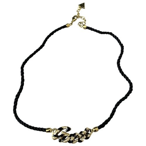 Pre-owned Guess Silk Necklace In Metallic