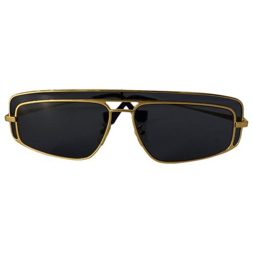 Pre-owned Loewe Aviator Sunglasses In Gold