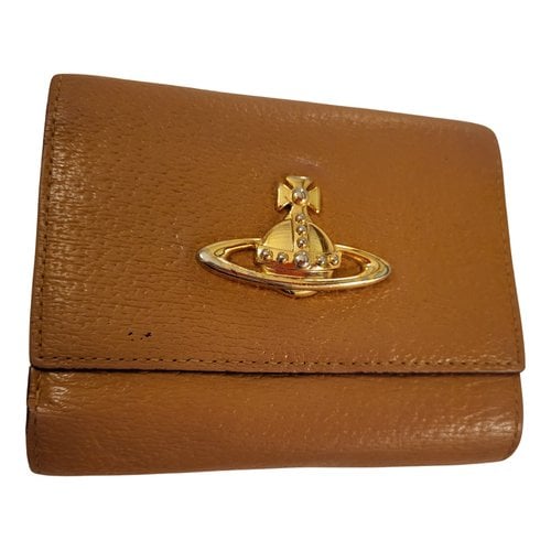Pre-owned Vivienne Westwood Leather Wallet In Brown