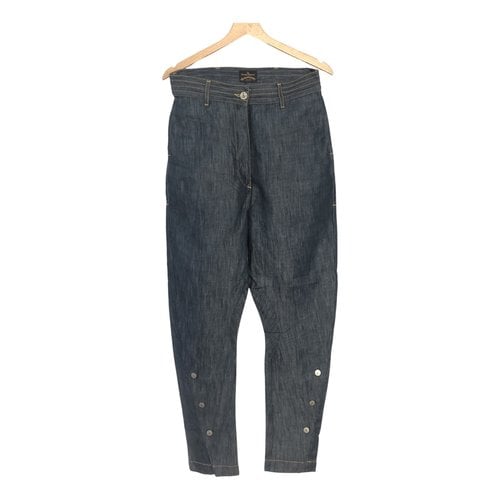 Pre-owned Vivienne Westwood Anglomania Linen Jeans In Blue