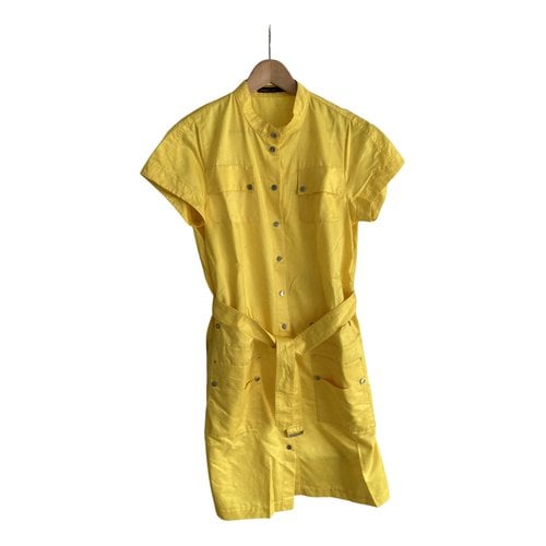 Pre-owned Marc Cain Mid-length Dress In Yellow