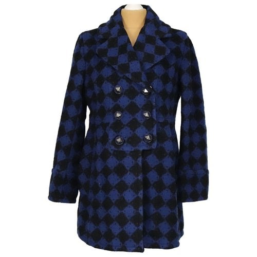 Pre-owned Marc By Marc Jacobs Wool Coat In Blue