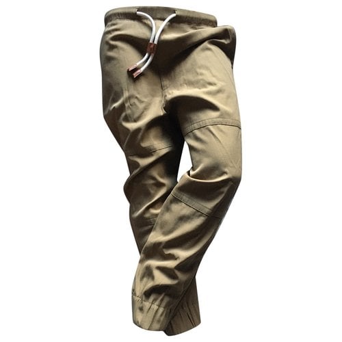 Pre-owned Lacoste Trousers In Beige