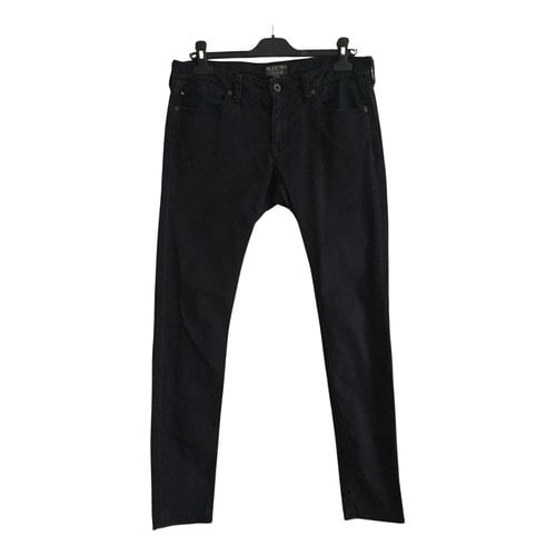 Pre-owned Ralph Lauren Slim Pants In Black