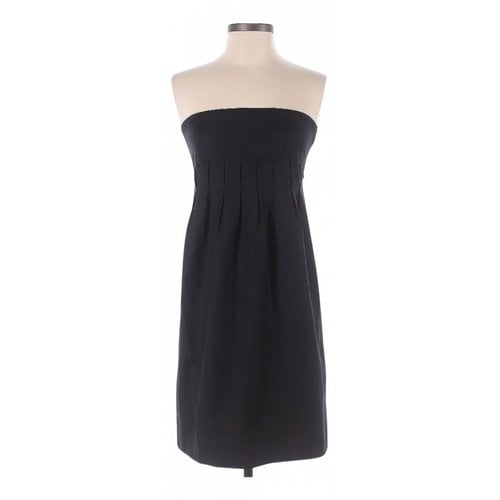 Pre-owned Stella Mccartney Wool Mini Dress In Black