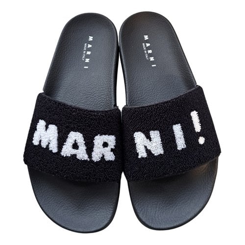 Pre-owned Marni Mules In Black