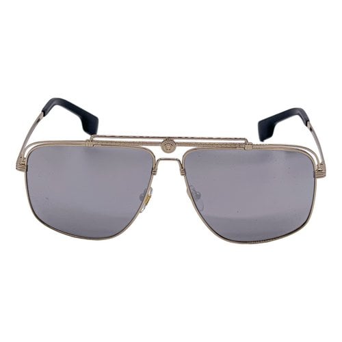 Pre-owned Versace Sunglasses In Silver