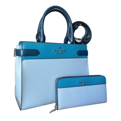 Pre-owned Kate Spade Leather Satchel In Turquoise