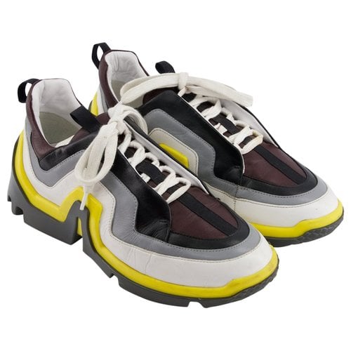 Pre-owned Pierre Hardy Leather Trainers In Multicolour