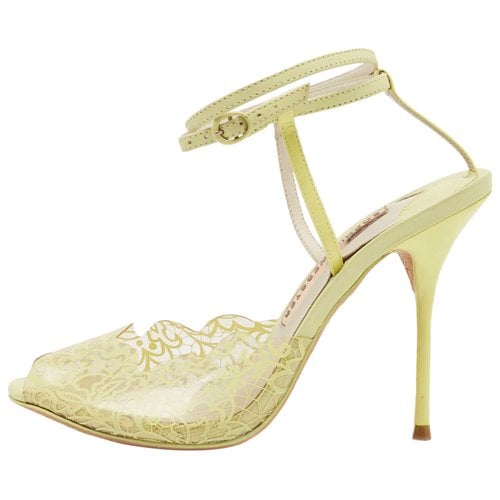 Pre-owned Sophia Webster Leather Sandal In Yellow