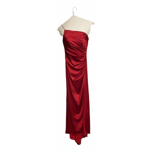 Pre-owned Sherri Hill Maxi Dress In Red